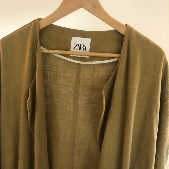 Oversized linen jacket - Picture 2 of 5